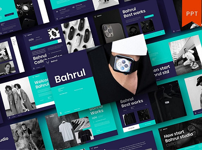 Bahrul Multipurpose Template clean colorful company corporate google slides keynote modern multipurpose multipurpose template photography pitch deck portfolio powerpoint presentation studio template unique web design web development website