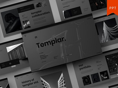 Templar Multipurpose Template clean colorful company corporate google slides keynote modern multipurpose multipurpose template photography pitch deck portfolio powerpoint presentation studio template unique web design web development website