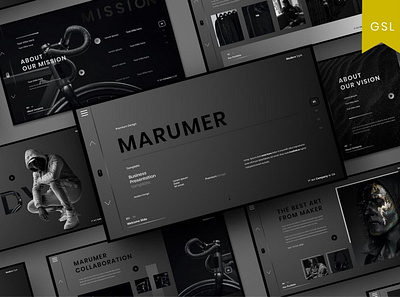 Marumer Multipurpose Template clean colorful company corporate google slides keynote modern multipurpose multipurpose template photography pitch deck portfolio powerpoint presentation studio template unique web design web development website