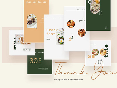 Restaurant Instagram Instagram Posts & Stories blog blogger branding design instagram instagram banner instagram post instagram posts instagram stories instagram story template instagram template modern post posts social media social media pack social media template stories story template