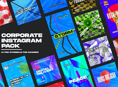 Modern Instagram Pack blog blogger branding design instagram instagram banner instagram post instagram posts instagram stories instagram story template instagram template modern post posts social media social media pack social media template stories story template