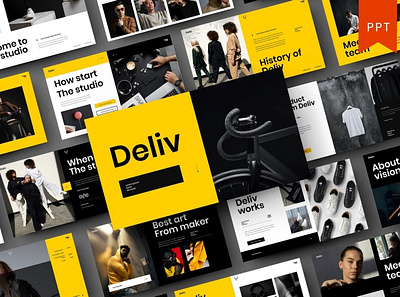 Deliv Multipurpose Template clean colorful company corporate google slides keynote modern multipurpose multipurpose template photography pitch deck portfolio powerpoint presentation studio template unique web design web development website