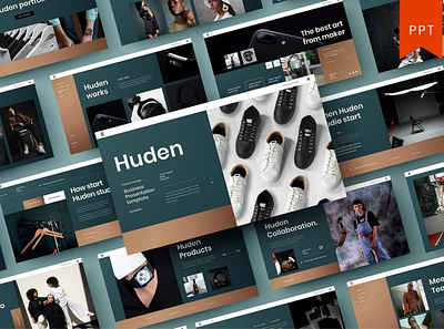 Huden Multipurpose Template clean colorful company corporate google slides keynote modern multipurpose multipurpose template photography pitch deck portfolio powerpoint presentation studio template unique web design web development website