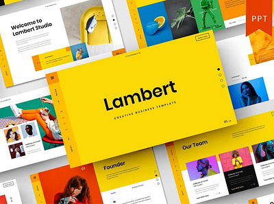 Lambert - Creative Business Powerpoint Template clean colorful company corporate google slides keynote modern multipurpose multipurpose template photography pitchdeck portfolio powerpoint presentation studio template unique web design web development website