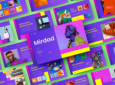 Mirdad - Presentation Template clean colorful company corporate google slides keynote modern multipurpose multipurpose template photography pitch deck portfolio powerpoint presentation studio template unique web design web development website