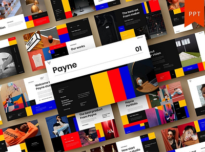 Payne - Presentation Template clean colorful company corporate google slides keynote modern multipurpose multipurpose template photography pitch deck portfolio powerpoint presentation studio template unique web design web development website