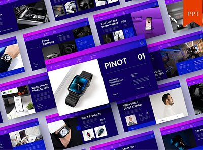 Pinot - Presentation Template clean colorful company corporate google slides keynote modern multipurpose multipurpose template photography pitch deck portfolio powerpoint presentation studio template unique web design web development website