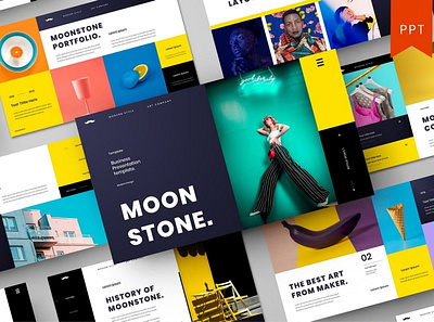 Moonstone – Multipurpose Template clean colorful company corporate google slides keynote modern multipurpose multipurpose template photography pitch deck portfolio powerpoint presentation studio template unique web design web development website