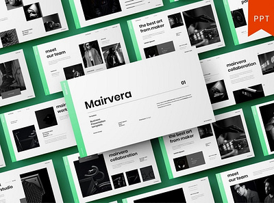 Mairvera - Multipurpose Template clean colorful company corporate google slides keynote modern multipurpose multipurpose template photography pitch deck portfolio powerpoint presentation studio template unique web design web development website