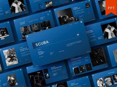 Scuba - Multipurpose Template clean colorful company corporate google slides keynote modern multipurpose multipurpose template photography pitch deck portfolio powerpoint presentation studio template unique web design web development website