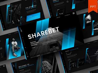 Sharebet Multipurpose Template clean colorful company corporate google slides keynote modern multipurpose multipurpose template photography pitch deck portfolio powerpoint presentation studio template unique web design web development website