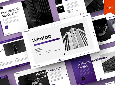 Wiretab Multipurpose Template clean colorful company corporate google slides keynote modern multipurpose multipurpose template photography pitch deck portfolio powerpoint presentation studio template unique web design web development website