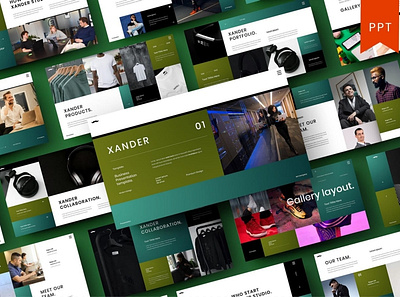 Xander Multipurpose Template clean colorful company corporate google slides keynote modern multipurpose multipurpose template photography pitch deck portfolio powerpoint presentation studio template unique web design web development website