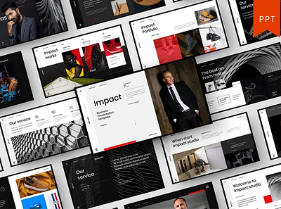 Impact Multipurpose Template clean colorful company corporate google slides keynote modern multipurpose multipurpose template photography pitch deck portfolio powerpoint presentation studio template unique web design web development website