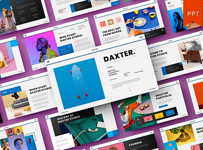 Draxter Multipurpose Template clean colorful company corporate google slides keynote modern multipurpose multipurpose template photography pitch deck portfolio powerpoint presentation studio template unique web design web development website