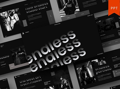 Endless Multipurpose Template clean colorful company corporate google slides keynote modern multipurpose multipurpose template photography pitch deck portfolio powerpoint presentation studio template unique web design web development website