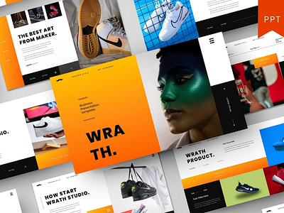 Wrath Multipurpose Template clean colorful company corporate google slides keynote modern multipurpose multipurpose template photography pitch deck portfolio powerpoint presentation studio template unique web design web development website