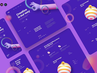 Coiii - Creative agency landing page template