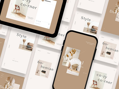 Furniture Instagram Posts & Stories blog blogger branading design instagram instagram banner instagram post instagram posts instagram stories instagram story template instagram template modern post posts social media social media pack social media template stories story template