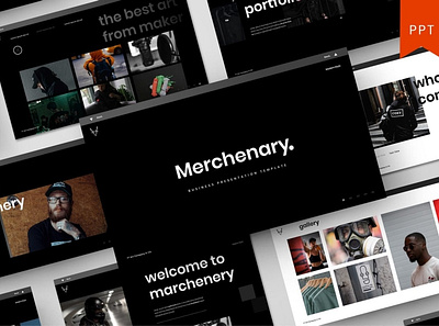 Merchenary Multipurpose Template clean colorful company corporate google slides keynote modern multipurpose multipurpose template photography pitch deck portfolio powerpoint presentation studio template unique web design web development website