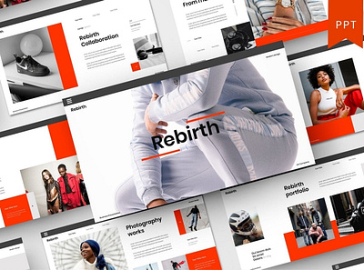 Rebirth Multipurpose Template clean colorful company corporate google slides keynote modern multipurpose multipurpose template photography pitch deck portfolio powerpoint presentation studio template unique web design web development website