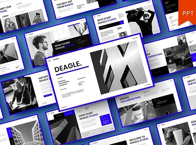 Deagle Multipurpose Template clean colorful company corporate google slides keynote modern multipurpose multipurpose template photography pitch deck portfolio powerpoint presentation studio template unique web design web development website