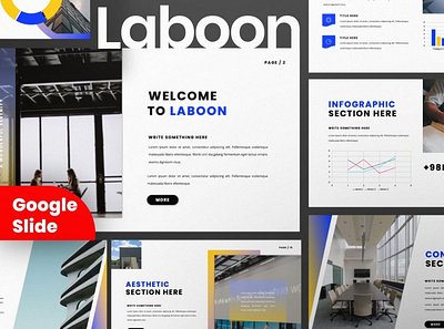 Laboon Arch Multipurpose Template clean colorful company corporate google slides keynote modern multipurpose multipurpose template photography pitch deck portfolio powerpoint presentation studio template unique web design web development website