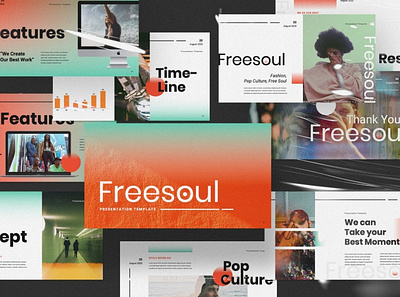 Freesoul Multipurpose Template clean colorful company corporate google slides keynote modern multipurpose multipurpose template photography pitch deck portfolio powerpoint presentation studio template unique web design web development website