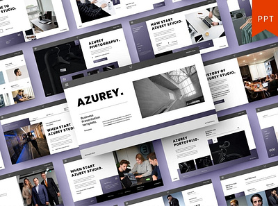 Azurey Multipurpose Template clean colorful company corporate google slides keynote modern multipurpose multipurpose template photography pitch deck portfolio powerpoint presentation studio template unique web design web development website