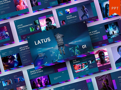 Latus Multipurpose Template clean colorful company corporate google slides keynote modern multipurpose multipurpose template photography pitch deck portfolio powerpoint presentation studio template unique web design web development website