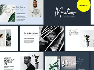 Montaen Multipurpose Template clean colorful company corporate google slides keynote modern multipurpose multipurpose template photography pitch deck portfolio powerpoint presentation studio template unique web design web development website