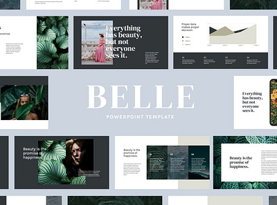 Belle Multipurpose Template clean colorful company corporate google slides keynote modern multipurpose multipurpose template photography pitch deck portfolio powerpoint presentation studio template unique web design web development website