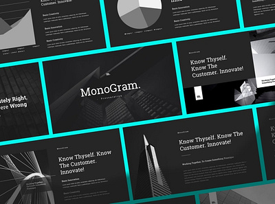 Monogram - Simple Elegant Multipurpose Template clean colorful company corporate google slides keynote modern multipurpose multipurpose template photography pitch deck portfolio powerpoint presentation studio template unique web design web development website