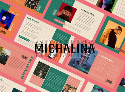 MICHALINA Multipurpose Template clean colorful company corporate google slides keynote modern multipurpose multipurpose template photography pitch deck portfolio powerpoint presentation studio template unique web design web development website