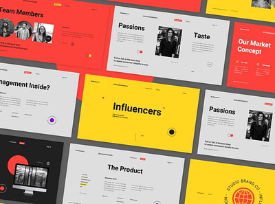 Influencers Business Plan Presentation clean colorful company corporate google slides keynote modern multipurpose multipurpose template photography pitch deck portfolio powerpoint presentation studio template unique web design web development website