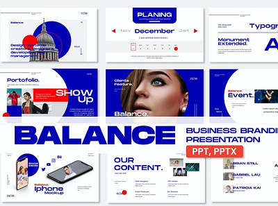 Balance - Presentation Templates 3d animation branding clean colorful company corporate design graphic design illustration logo modern motion graphics multipurpose photography pitch deck presentation template website