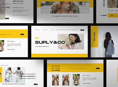 Suply&co - Presentation Templates 3d animation branding clean colorful corporate design graphic design illustration logo modern motion graphics multipurpose photography pitch deck presentation template unique website