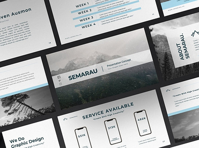 Semarau Multipurpose Template 3d animation branding clean corporate design elegant graphic design illustration logo modern motion graphics multipurpose photography pitch deck presentation simple template website