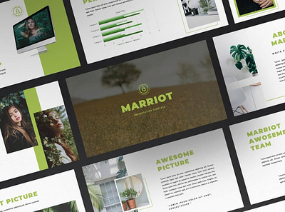 Marriot Multipurpose Template 3d animation branding clean company corporate design elegant graphic design illustration logo modern motion graphics multipurpose photography pitch deck presentation template website