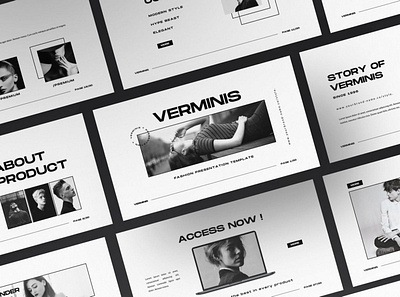 Verminis Multipurpose Template 3d animation branding clean company corporate design elegant graphic design illustration logo modern motion graphics multipurpose photography pitch deck presentation template website