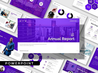 Annual Report Presentation Template 3d animation branding clean company corporate design elegant graphic design illustration logo modern motion graphics multipurpose photography pitch deck presentation template website