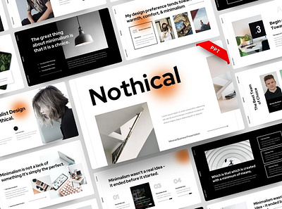 Nothical - Minimal Business Presentation Template 3d animation branding clean corporate design elegant graphic design illustration logo modern motion graphics multipurpose photography pitch deck presentation presentation template template website