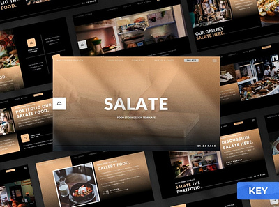 Salate Food Presentation Template clean colorful company corporate google slides keynote modern multipurpose multipurpose template photography pitch deck portfolio powerpoint presentation simple studio unique web design web development website