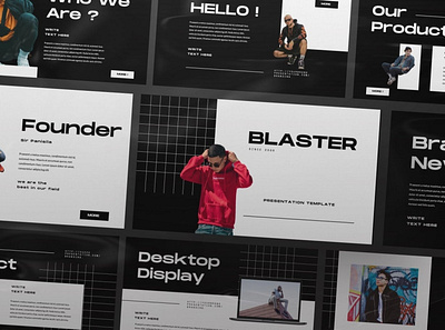 Blaster Presentation Template clean colorful company corporate google slides keynote modern multipurpose multipurpose template photography pitch deck portfolio powerpoint presentation studio template unique web design web development website