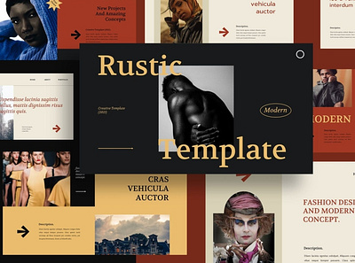 Rustic Presentation Templates clean colorful company corporate google slides keynote modern multipurpose multipurpose template photography pitch deck portfolio powerpoint presentation studio templates unique web design web development website