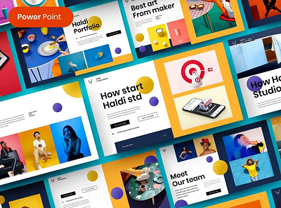 Haldi Multipurpose Template clean colorful company corporate google slides keynote modern multipurpose multipurpose template photography pitch deck portfolio powerpoint presentation simple studio template web design web development website