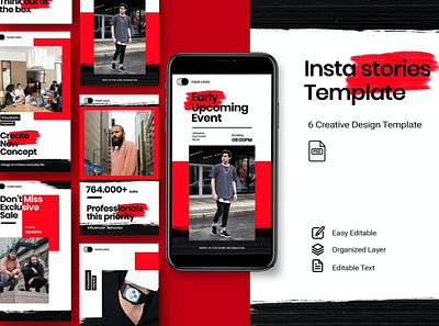 Red Instagram Posts & Stories clean colorful company corporate google slides instagram keynote modern multipurpose multipurpose template phootgraphy pitch deck powerpoint presentation red studio unique web design web development website