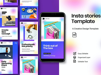 Gradient Instagram Posts & Stories aesthetic clean colorful company corporate google slide gradient gradients keynote modern multipurpose multipurpose template photography pitch deck portfolio studio unique web design web development website