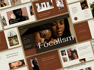 Focalism - Photography & Portfolio Template clean colorful company corporate google slides keynote modern multipurpose multipurpose template photography pitch deck portfolio powerpoint presentation template templates unique web design web development website