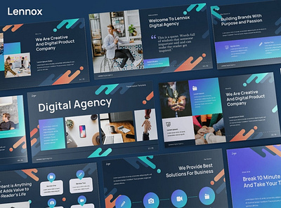 Digital Agency Multipurpose Template agency clean colorful company corporate digital agency google slides keynote modern multipurpose multipurpose template photography pitch deck portfolio powerpoint studio unique web design web development website